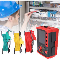 Fockety GT5105A Erdungswiderstandsmesser Digital 2000Ω LCD mit Koffer