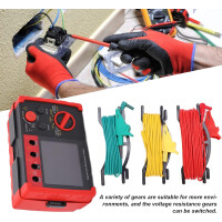 Fockety GT5105A Erdungswiderstandsmesser Digital 2000Ω LCD mit Koffer