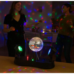 LED Disco Licht Spiegelkugel beweglich Party Licht