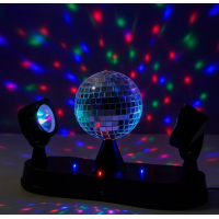 LED Disco Licht Spiegelkugel beweglich Party Licht