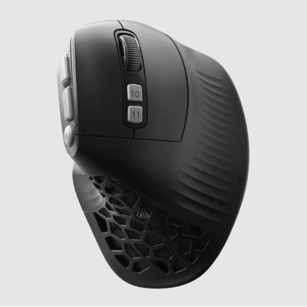 SOLAKAKA E9 Pro Gaming Maus Ergonomisch Vertikal MMO Schwarz