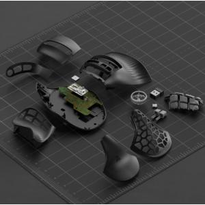 SOLAKAKA E9 Pro Gaming Maus Ergonomisch Vertikal MMO Schwarz