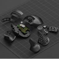 SOLAKAKA E9 Pro Gaming Maus Ergonomisch Vertikal MMO Schwarz