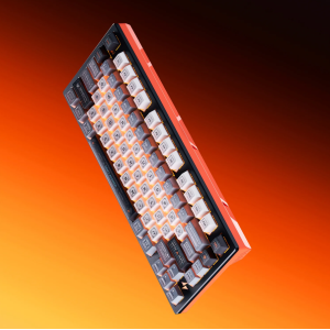 ATK RS7 Turbo Gaming Tastatur Hall Effect 75% 8K Hz Magnet Switch Schwarz Orange