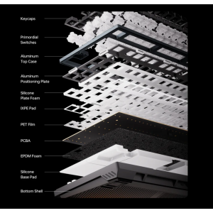 ATK RS7 Turbo Gaming Tastatur Hall Effect 75% 8K Hz Magnet Switch Schwarz Orange