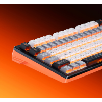 ATK RS7 Turbo Gaming Tastatur Hall Effect 75% 8K Hz Magnet Switch Schwarz Orange