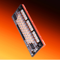 ATK RS7 Turbo Gaming Tastatur Hall Effect 75% 8K Hz Magnet Switch Schwarz Orange