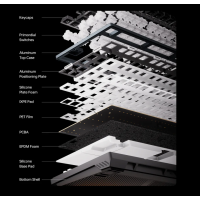 ATK RS7 Turbo Gaming Tastatur Hall Effect 75% 8K Hz Magnet Switch Schwarz Orange