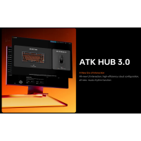 ATK RS7 Turbo Gaming Tastatur Hall Effect 75% 8K Hz Magnet Switch Schwarz Orange