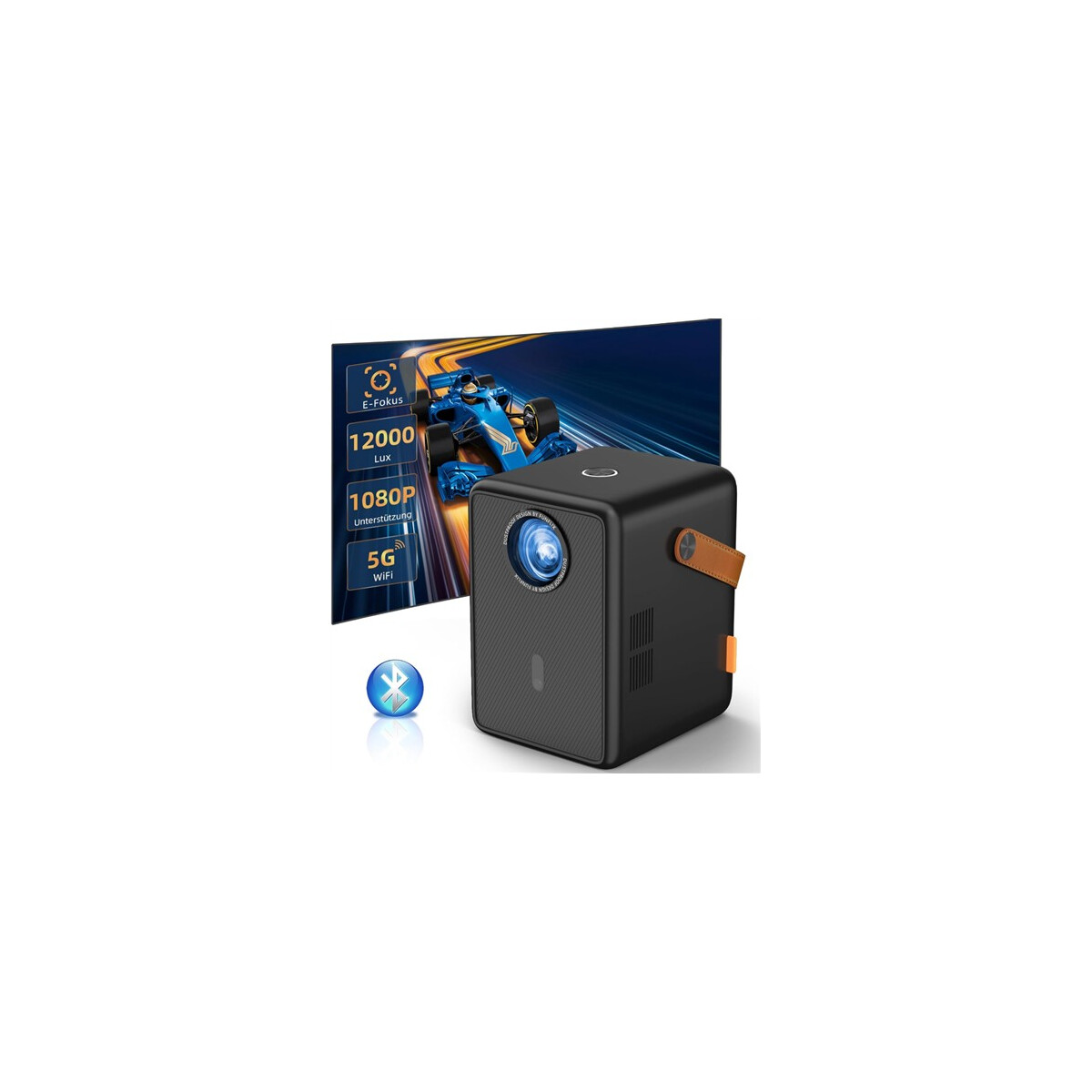 FunFlix G1 Mini Beamer 1080P Full HD WLAN Bluetooth LED Proj