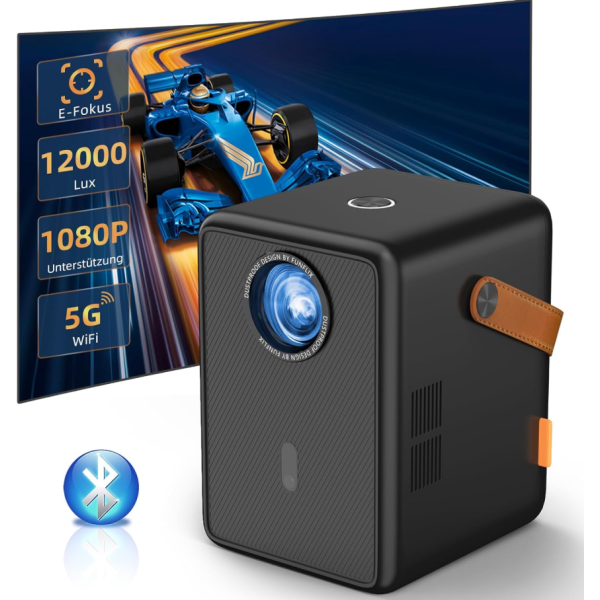 FunFlix G1 Mini Beamer 1080P Full HD WLAN Bluetooth LED Projektor Heimkino