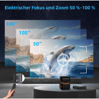 FunFlix G1 Mini Beamer 1080P Full HD WLAN Bluetooth LED Projektor Heimkino