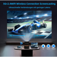 FunFlix G1 Mini Beamer 1080P Full HD WLAN Bluetooth LED Projektor Heimkino