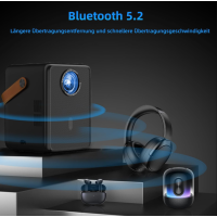 FunFlix G1 Mini Beamer 1080P Full HD WLAN Bluetooth LED Projektor Heimkino