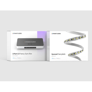 FancyLEDs Sync Box HDMI 2.1 RGBW LED Set 4K 144Hz 56-65 Zoll