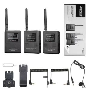 Saramonic SR WM2100 Funkmikrofon Dual Lavalier 2 Personen 2 4GHz