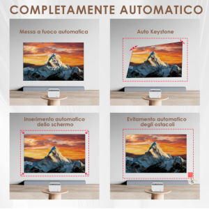 FunFlix A1 Full HD Beamer 1080P 4K Support Android WLAN Bluetooth Heimkino