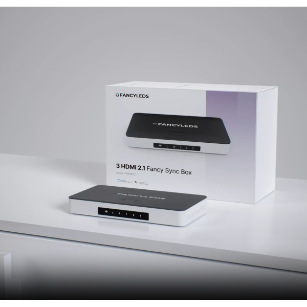 3 Port 2.1 Fancy Sync Box HDMI 2.1 LED Ambient Gaming TV FANCYLEDS FSB3P2.1