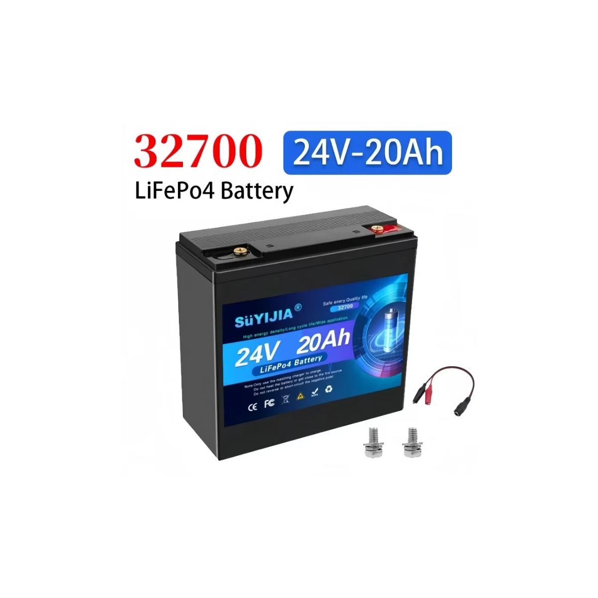 Süyijia 24V 20Ah LiFePO4 Batterie S box