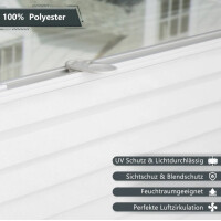 4Locks Thermo Plissee ohne Bohren Klemmfix