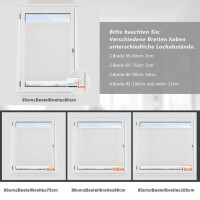 4Locks Thermo Plissee ohne Bohren Klemmfix