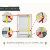 4Locks Thermo Plissee ohne Bohren Klemmfix