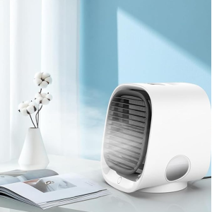 Mini Air Cooler USB Klimaanlage Luftkühler Ventilator LED tragbar
