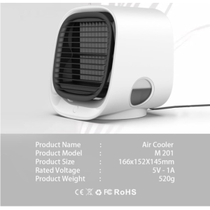 Mini Air Cooler USB Klimaanlage Luftkühler Ventilator LED tragbar