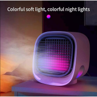 Mini Air Cooler USB Klimaanlage Luftkühler Ventilator LED tragbar