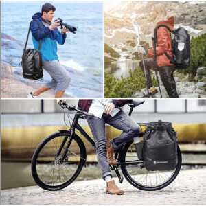FITFORT FS01 Fahrradtasche Gepäckträger Schwarz Dunkel Grau Auswahl