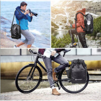 FITFORT FS01 Fahrradtasche Gepäckträger Schwarz Dunkel Grau Auswahl