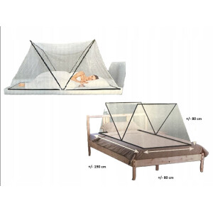 Faltbares Moskitonetz Kinderbett 190x80 Insektenschutz Betthimmel