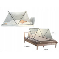Faltbares Moskitonetz Kinderbett 190x80 Insektenschutz Betthimmel