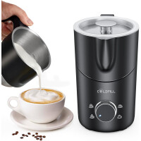 COLDFILL Milchaufschäumer elektrisch 8in1 Induktion Edelstahl 400ml