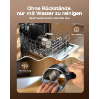 COLDFILL Milchaufschäumer elektrisch 8in1 Induktion Edelstahl 400ml
