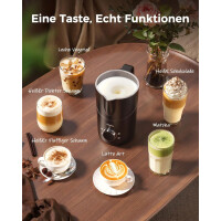 COLDFILL Milchaufschäumer elektrisch 8in1 Induktion Edelstahl 400ml