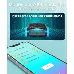 Winny 800 Poolroboter Akku Pool Cleaner WLAN App bis 180 Min 100m²
