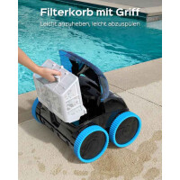 Winny 800 Poolroboter Akku Pool Cleaner WLAN App bis 180 Min 100m²