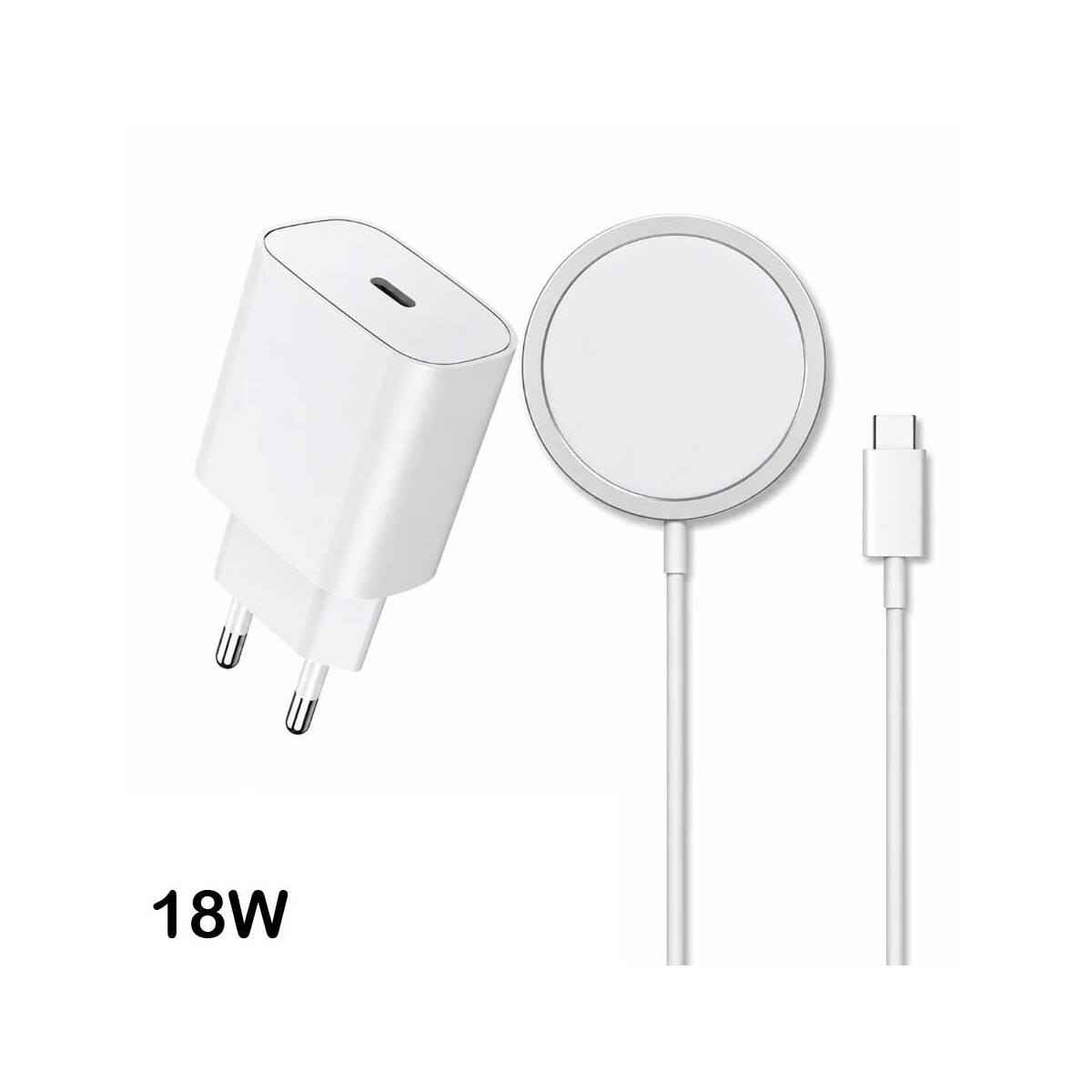 18W USB-C Netzteil & MagSafe 15W Lad box