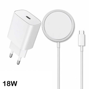 18W USB-C Netzteil & MagSafe 15W Ladegerät Set 3 Varianten Qi kompatibel