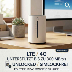 O2 HomeSpot LTE Router 4G WLAN SIMlockfrei Bis 300MBit/s Wifi Router Hotspot