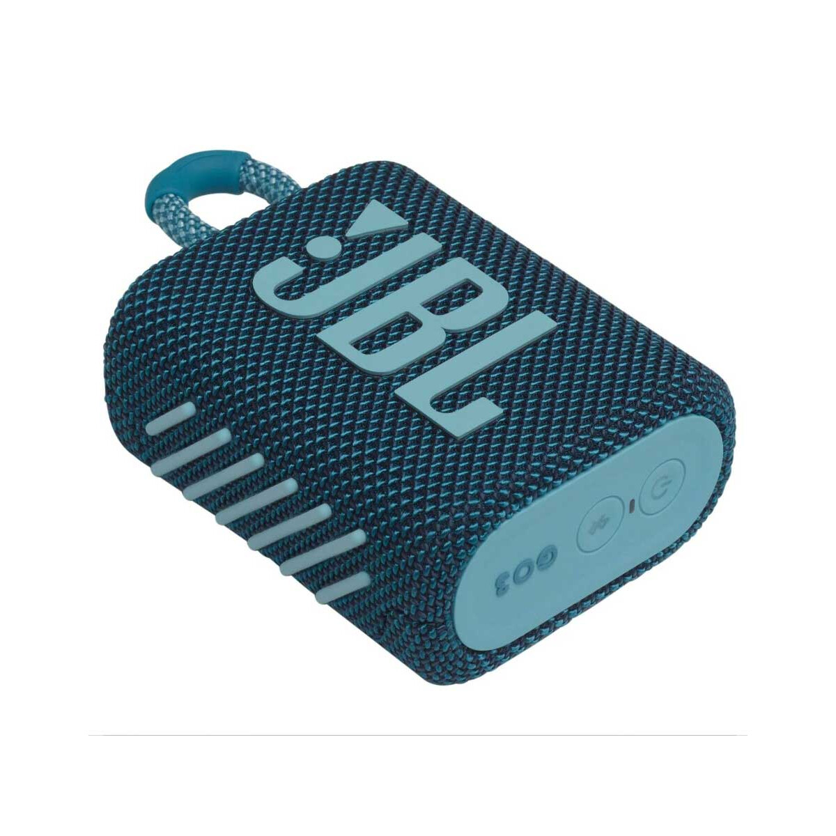 JBL GO 3 Bluetooth Lautsprecher Blau Was box