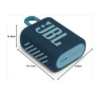 JBL GO 3 Bluetooth Lautsprecher Blau Wasserfest Tragbar Bis 5h Akku