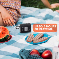 JBL GO 3 Bluetooth Lautsprecher Blau Wasserfest Tragbar Bis 5h Akku
