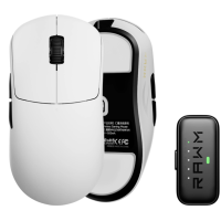 RAWM Leviathan V4 Dual 8K Wireless Gaming Maus PAW3950 Weiß