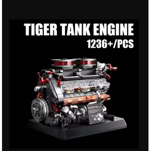 12GO 95008 Tiger Panzer Klemmbausteine Militär Modell 1236 Teile