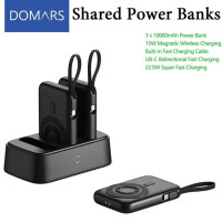 DOMARS MagSafe Powerbank 10000mAh 15W Wireless Apple Watch USB-C Schwarz