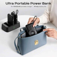 DOMARS MagSafe Powerbank 10000mAh 15W Wireless Apple Watch USB-C Schwarz