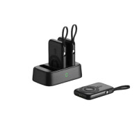 DOMARS MagSafe Powerbank 10000mAh 15W Wireless Apple Watch USB-C Schwarz
