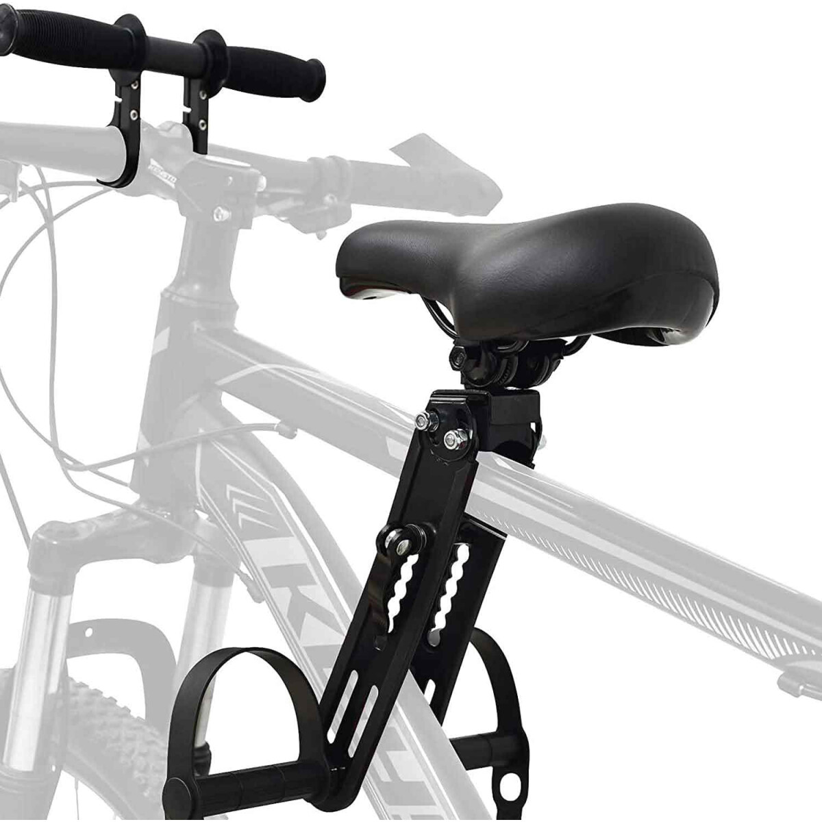 Kinder Fahrradsitz MTB Frontsitz mit Lenkergriff für Mo